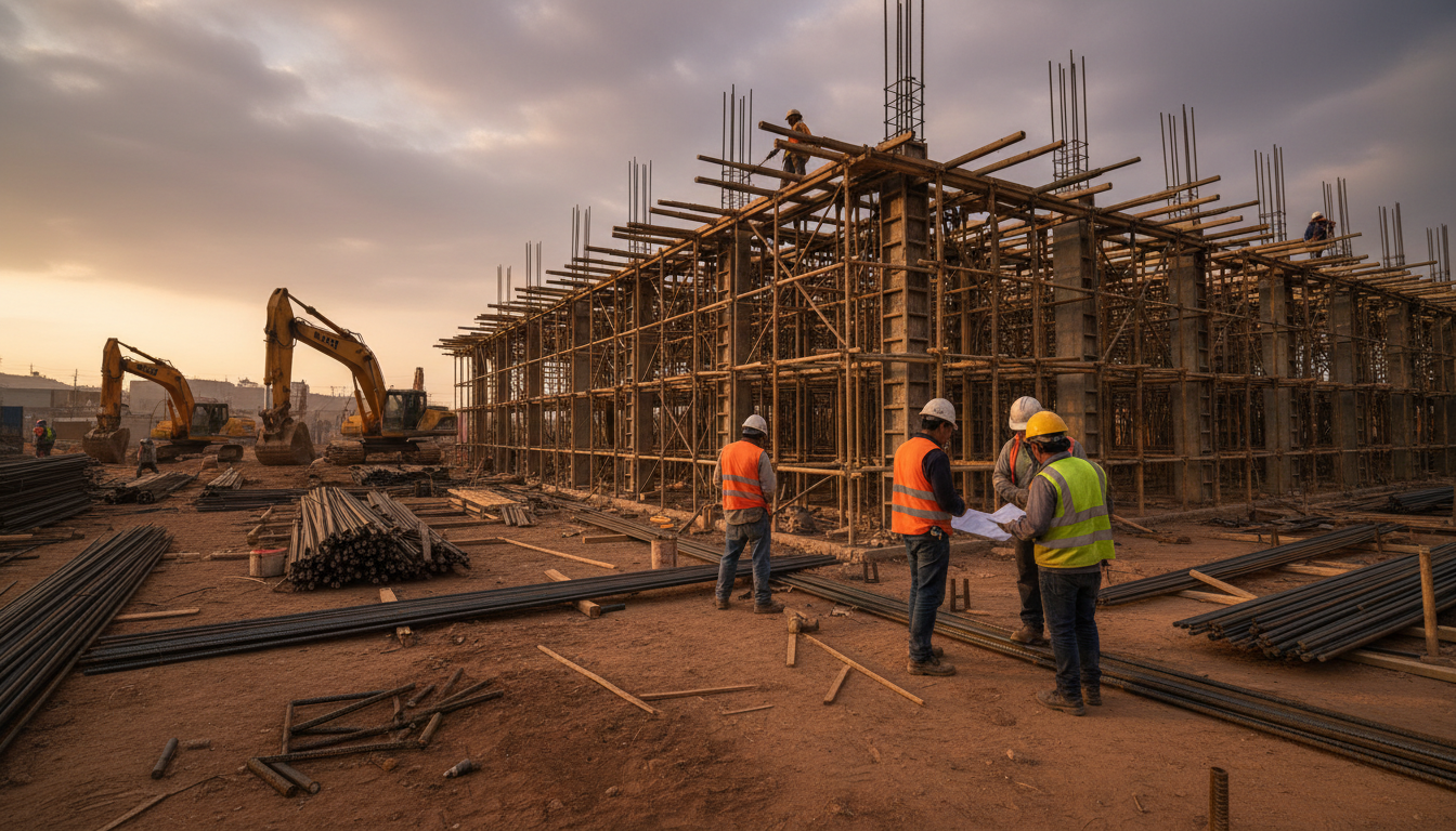 Crecimiento sector construcción en Perú 2026 desafía riesgos climáticos fuertes