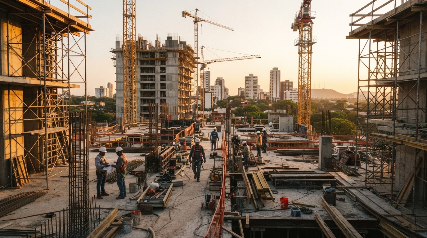 Boom inmobiliario Asunción en 2026 muestra crecimiento intenso pero riesgo de sobreoferta