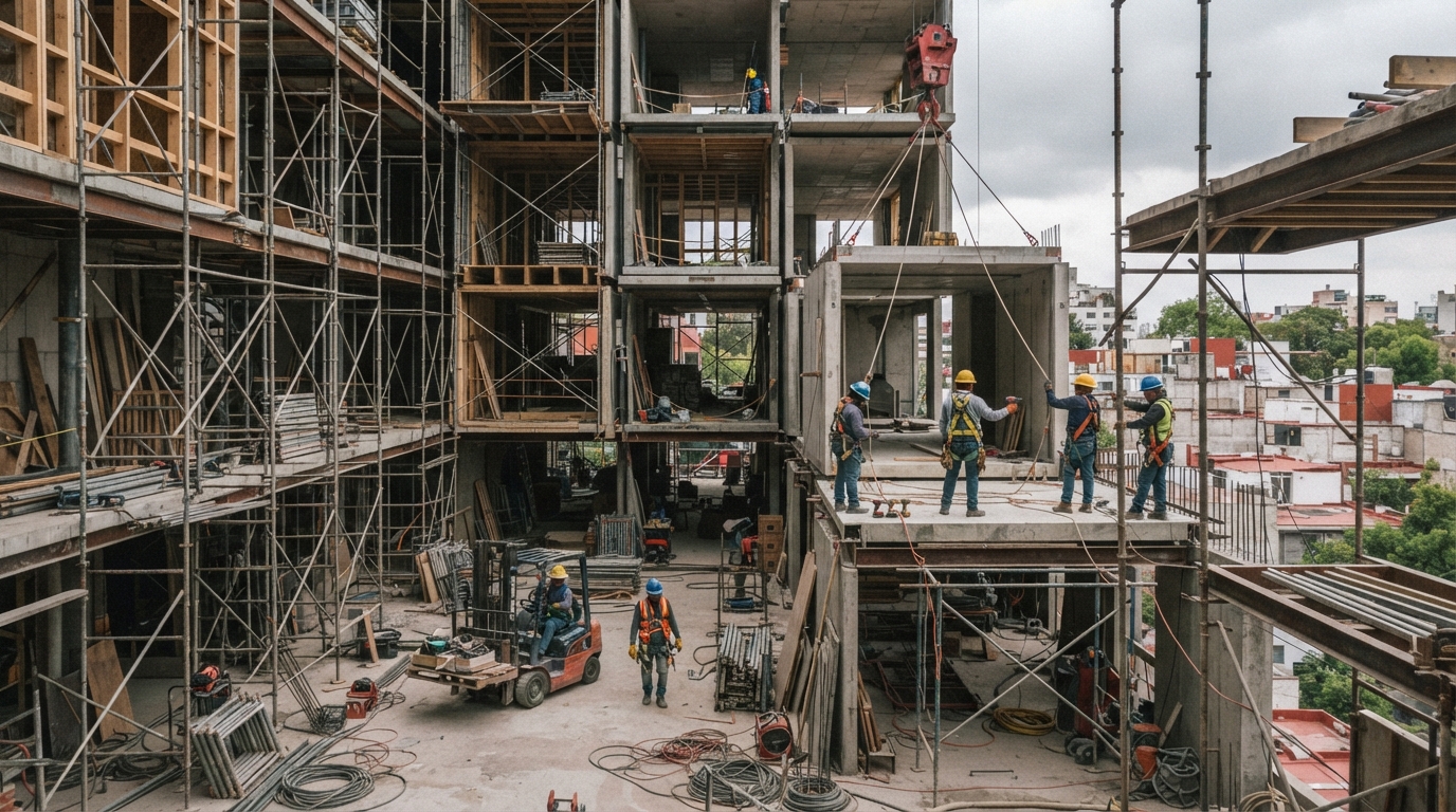 Edificio modular CDMX reduce tiempos y supera la burocracia inmobiliaria 2026