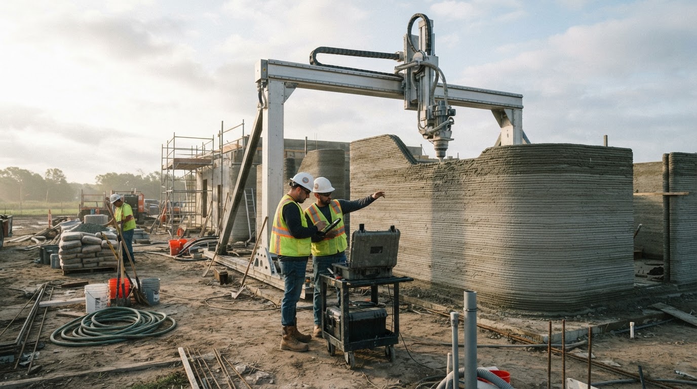 Impresión 3D hormigón en Argentina: casas en 48 horas cambian la construcción