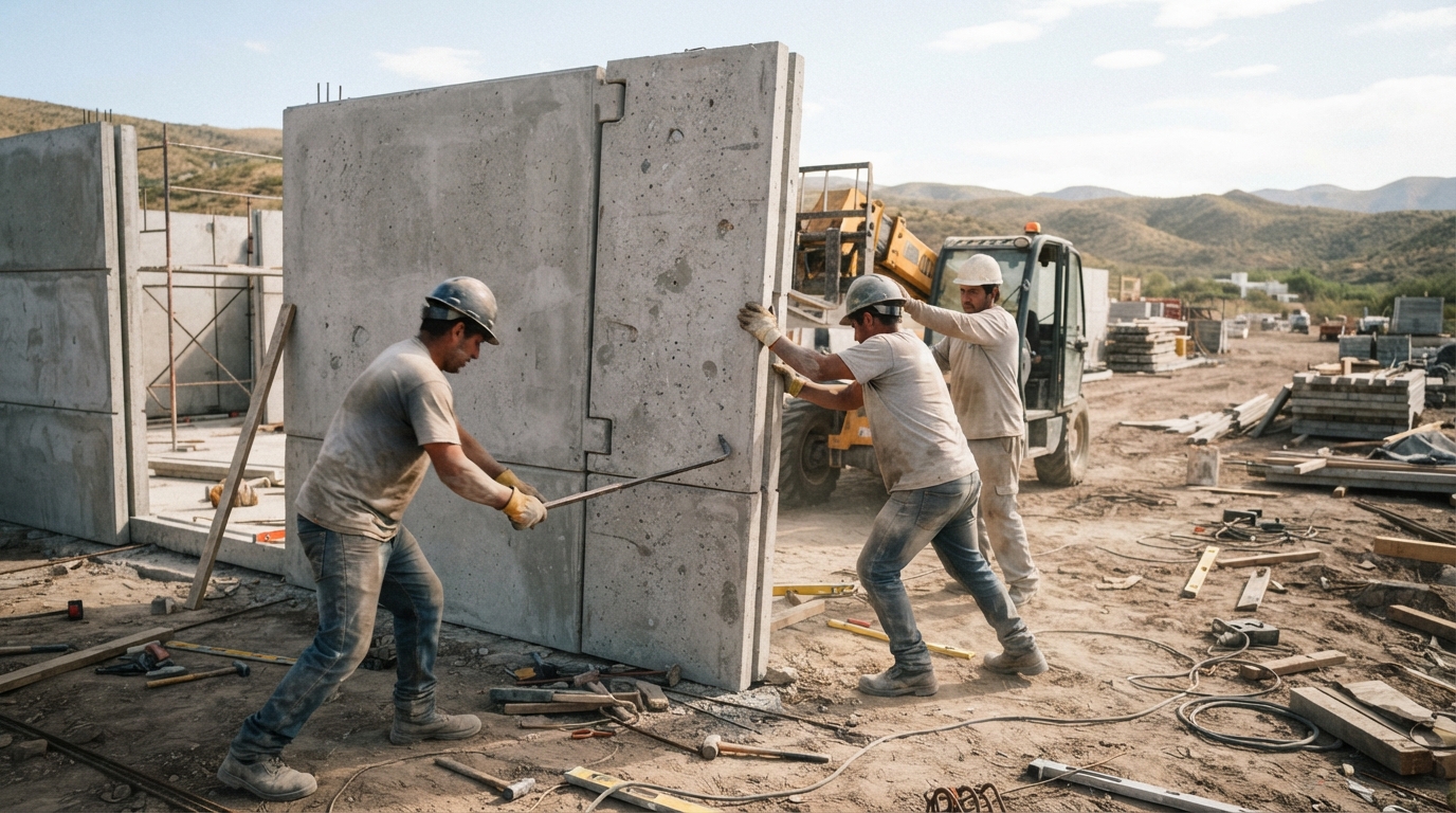 Construcción con piezas encastrables en Argentina: casas listas en cinco días