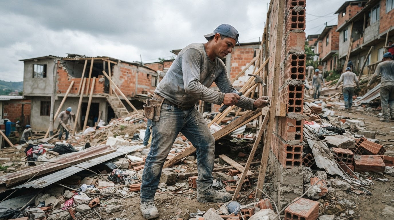 Reconstrucción vivienda Colombia enfrenta crisis por altos costos y restricciones crediticias