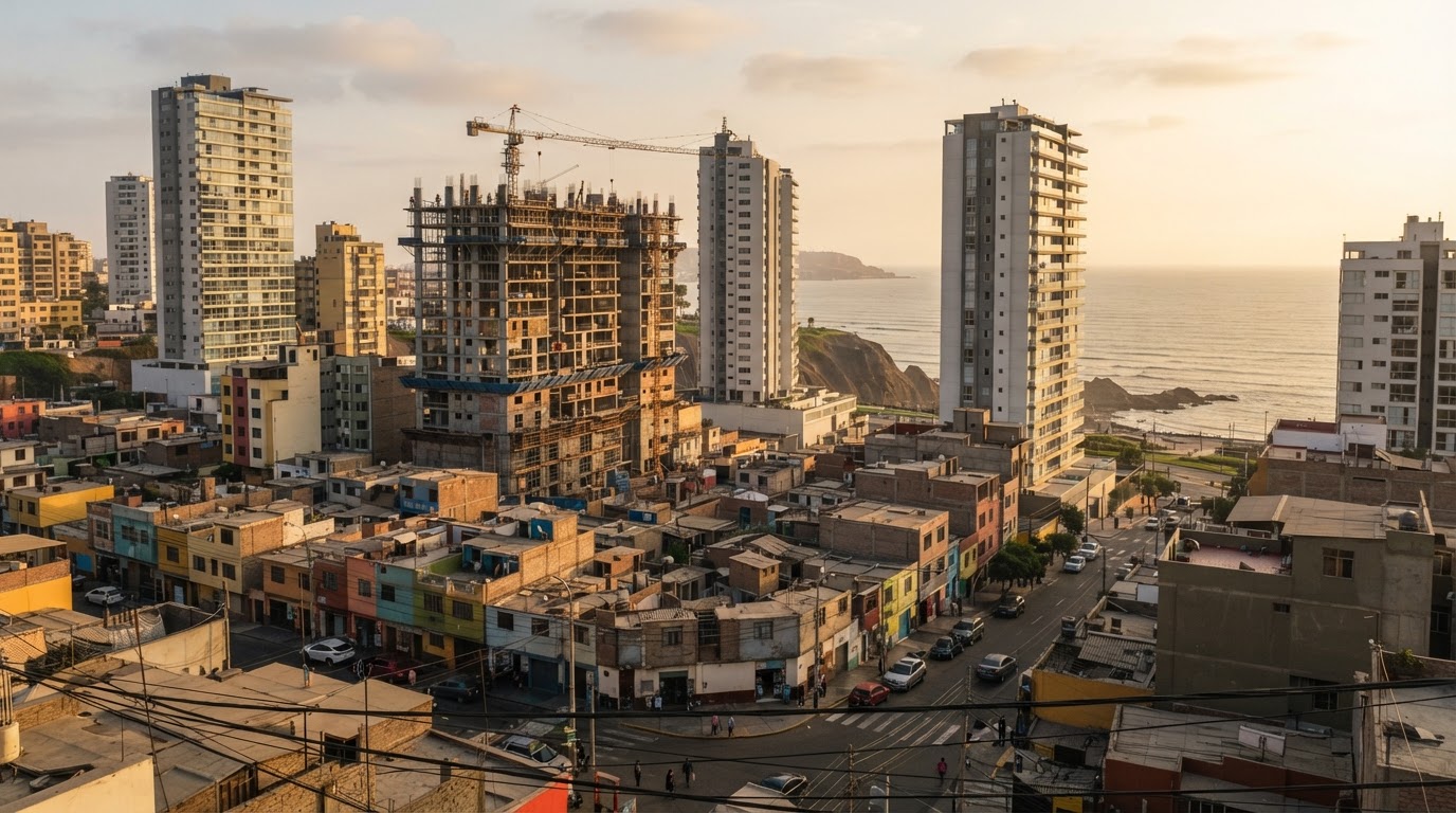 Crecimiento inmobiliario Lima 2026: auge del 30% que excluye vivienda social